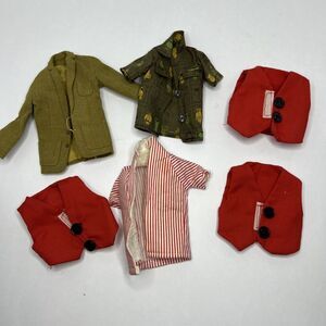 Vintage Barbie Kenn 1960s Clothing Jacket Vest Lot